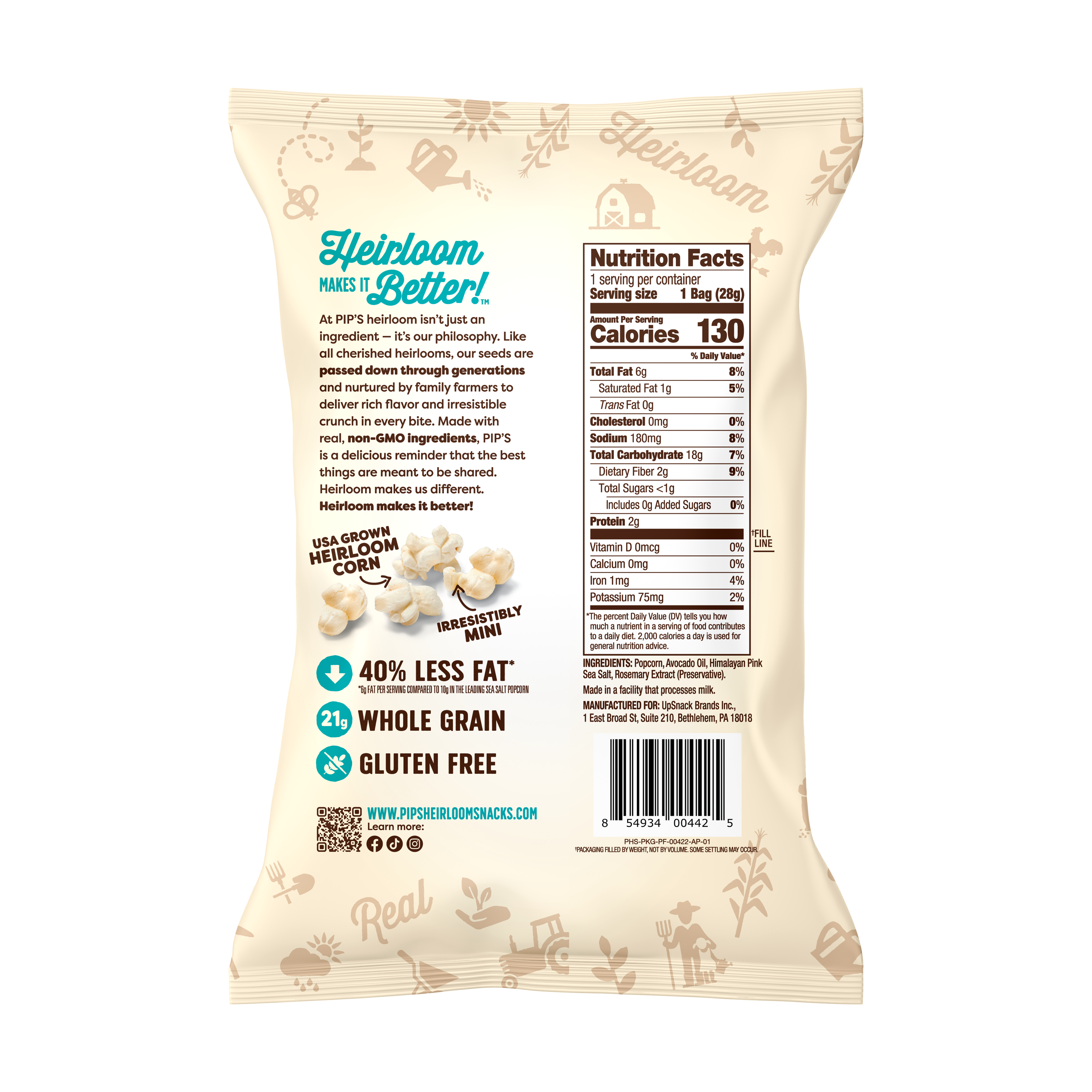 Sea Salt Mini Popcorn Snack Size 24-Pack